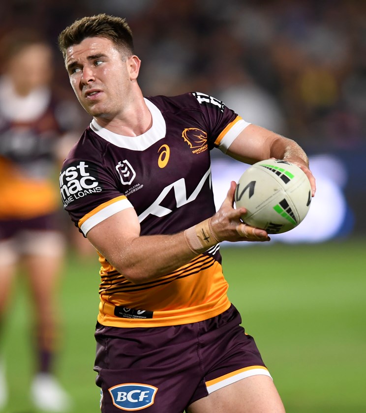 Jock Madden lining up for the Brisbane Broncos.