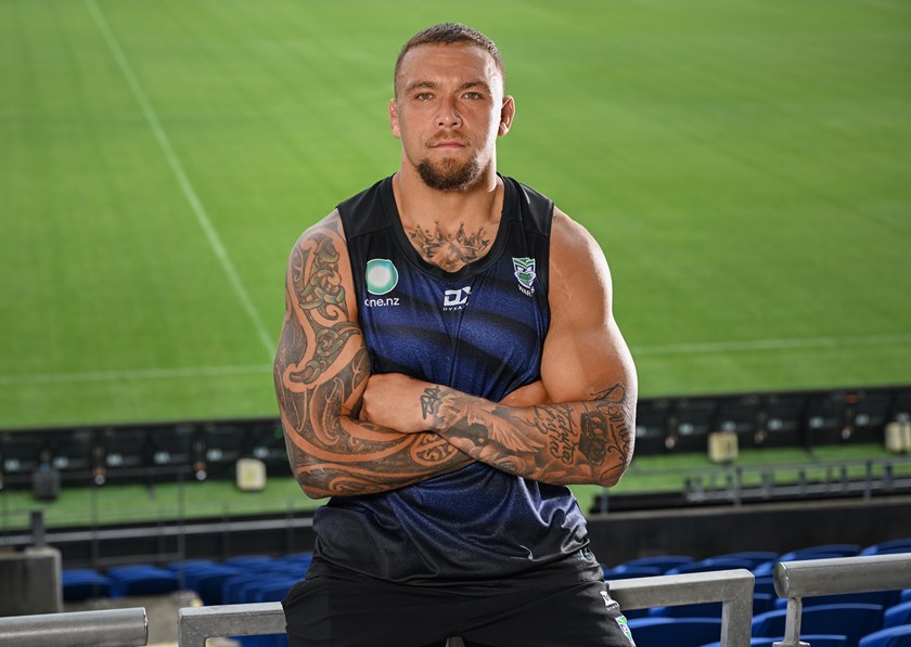 James Fisher-Harris in Warriors kit.